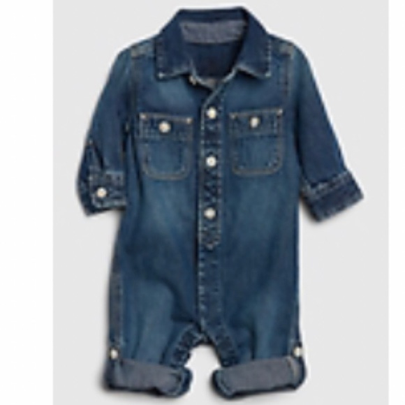 GAP Denim Jumpsuit - Picture 1 of 6